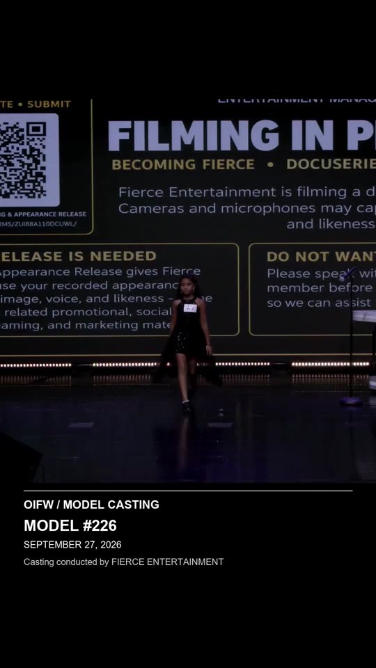 Model #226 - OIFW casting September 27, 2026