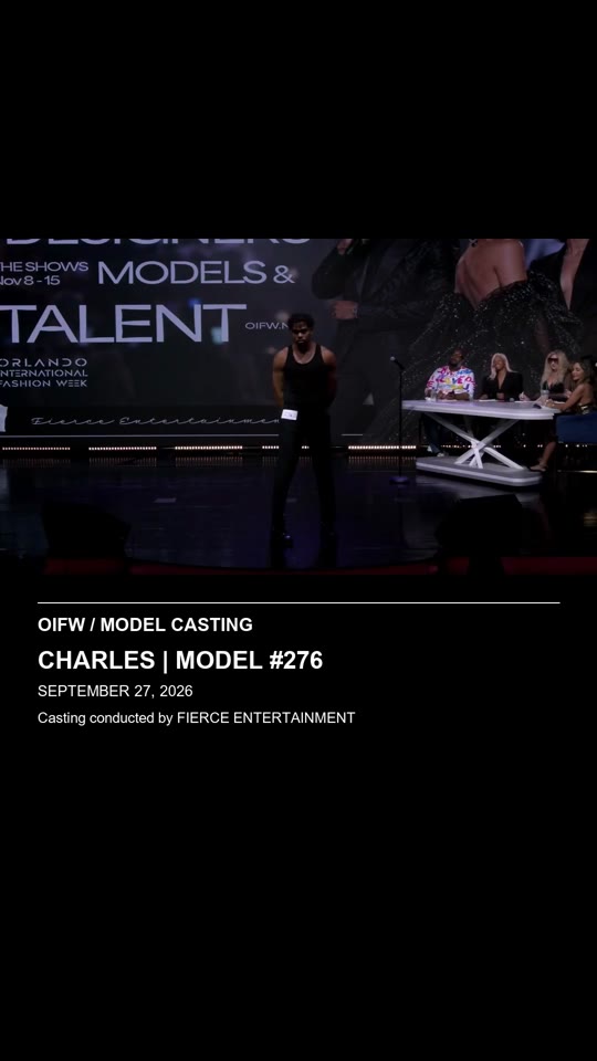 Charles | Model #276 - OIFW casting September 27, 2026