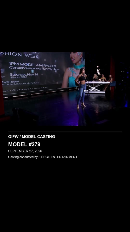 Model #279 - OIFW casting September 27, 2026