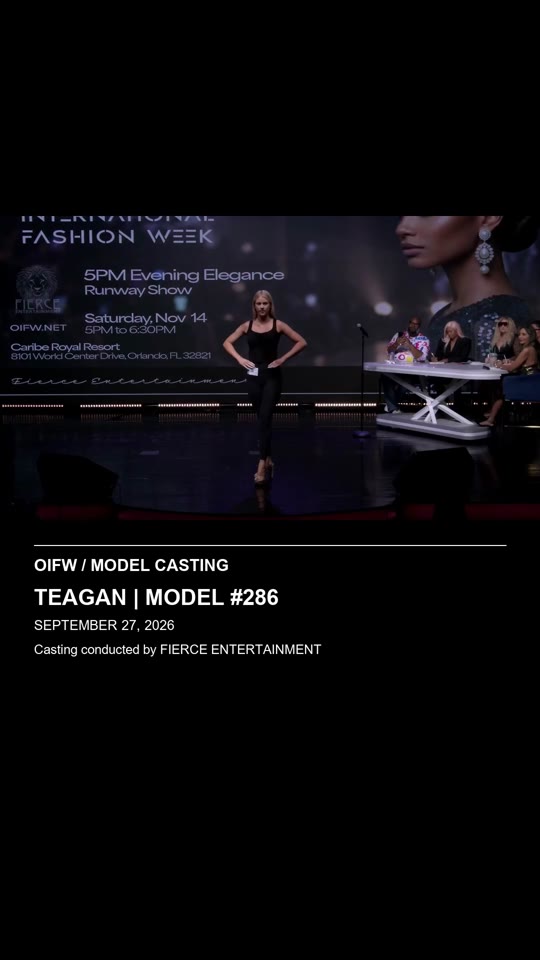 Teagan | Model #286 - OIFW casting September 27, 2026