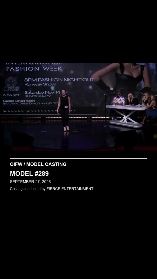 Model #289 - OIFW casting September 27, 2026