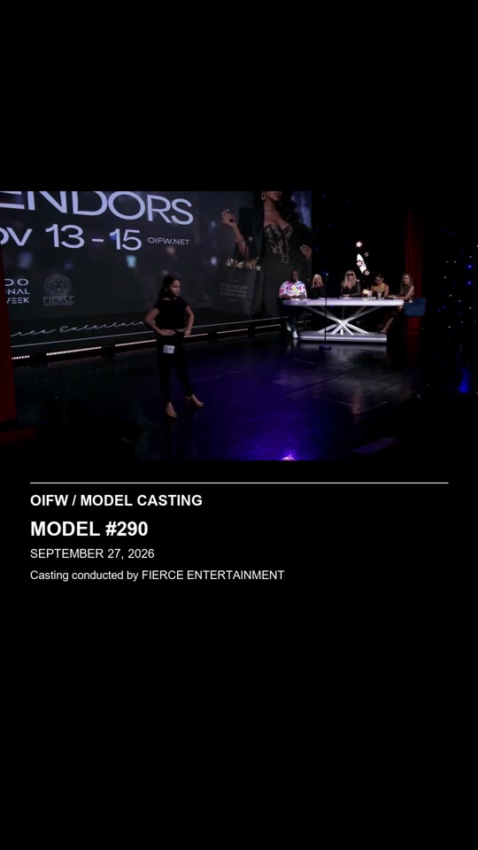 Model #290 - OIFW casting September 27, 2026