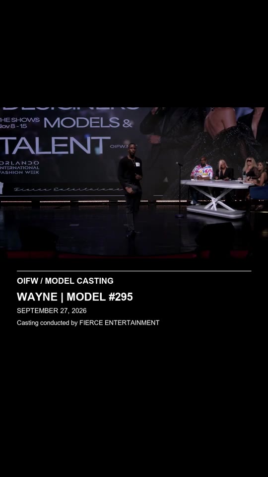 Wayne | Model #295 - OIFW casting September 27, 2026