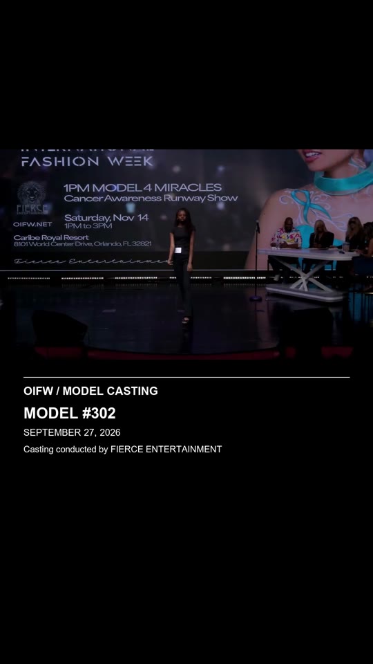 Model #302 - OIFW casting September 27, 2026