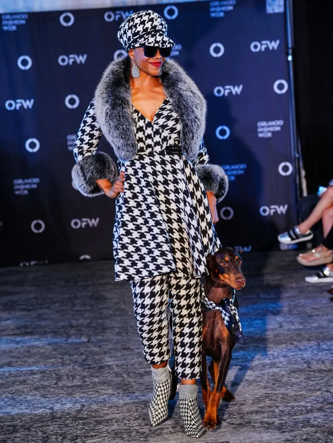 Model on an Orlando International Fashion Week runway