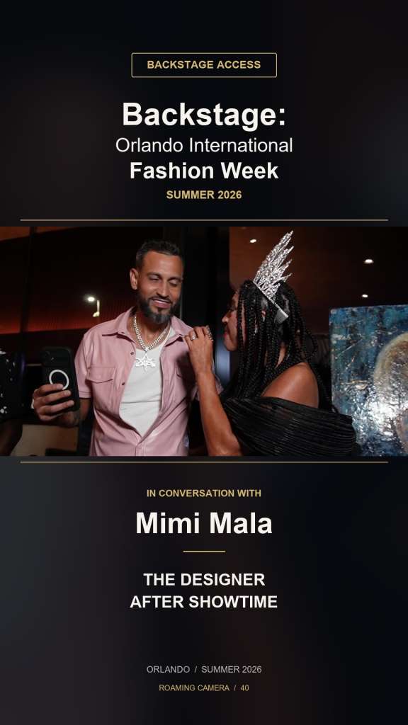 A designer after showtime — Backstage Access with Mimi Mala